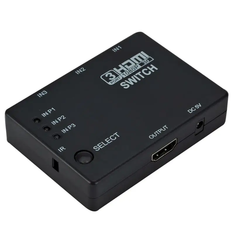 HDMI 3 Порты и разъёмы переключатель разветвитель с пультом дистанционного 1080p для