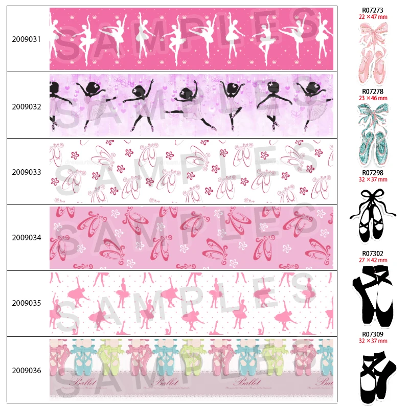 Корсажная/атласная лента Dacing Girl с принтом 10 ярдов плоские смолы 30 шт. | Дом и сад