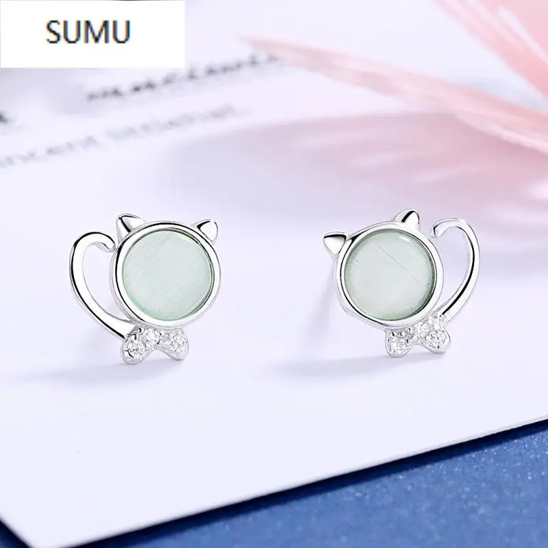 Женские серьги гвоздики из серебра пробы с покрытием 925 пробы|Серьги-гвоздики| |