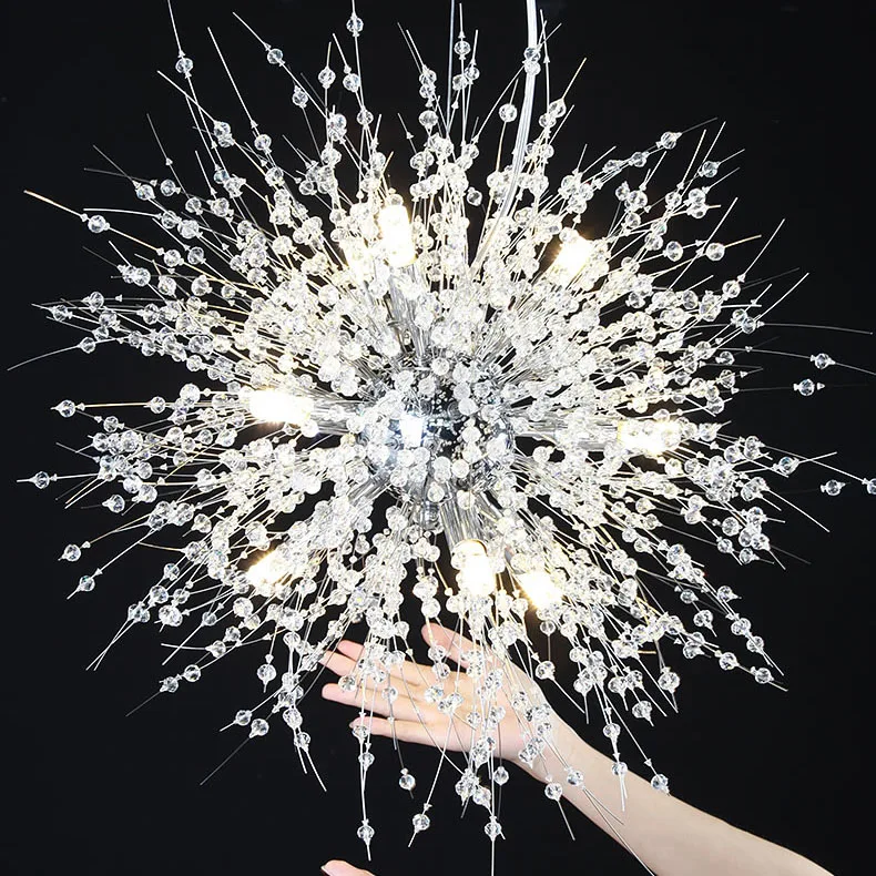 

Современная хрустальная люстра, Светящиеся хрустальные люстры, светодиодная подвессветильник па, люстры, хрустальная лампа, светильник дл...