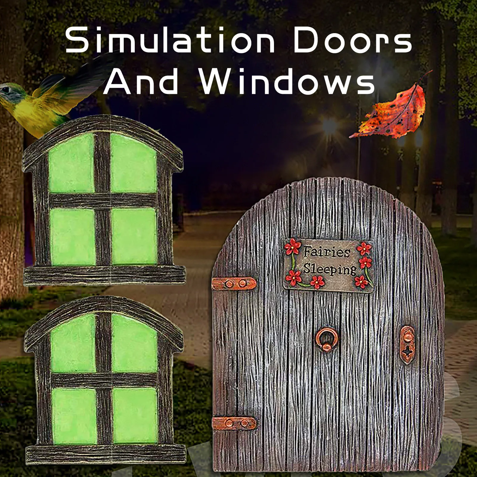 Украшение для сада двери и окна украшения ручной работы из смолы подвеска