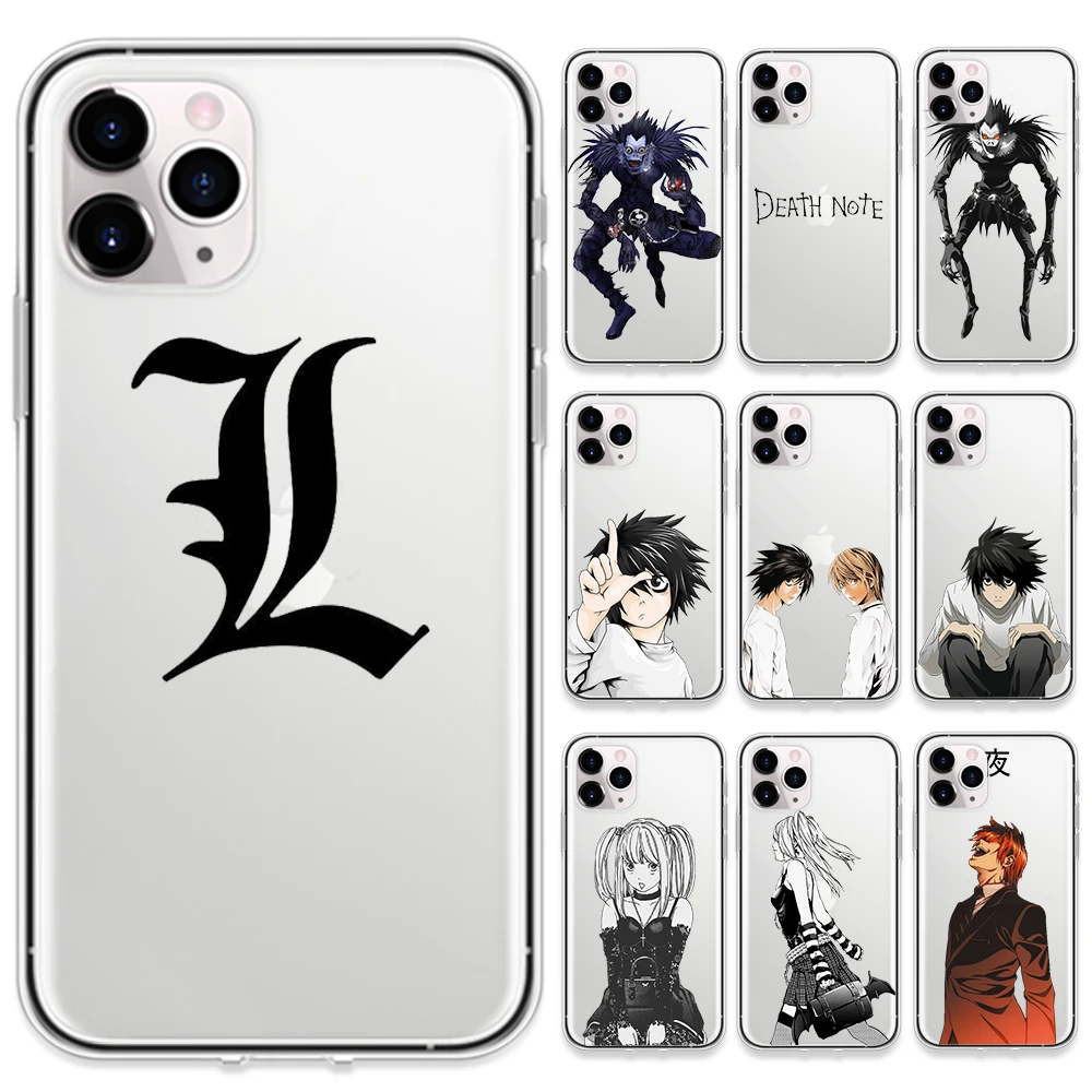

Чехлы для телефона с японским аниме «Death Note» для IPhone 12 Mini Pro 7 8 Plus, для IPhone 11 Pro X XS MAX XR Ryuk Kira, чехол из ТПУ
