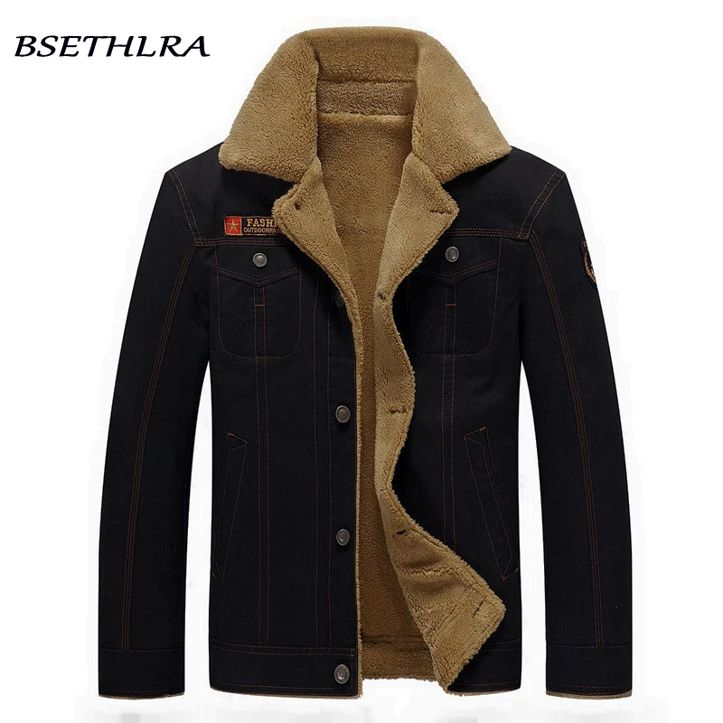Мужская куртка бомбер BSETHLRA повседневная Толстая ветровка в стиле милитари на