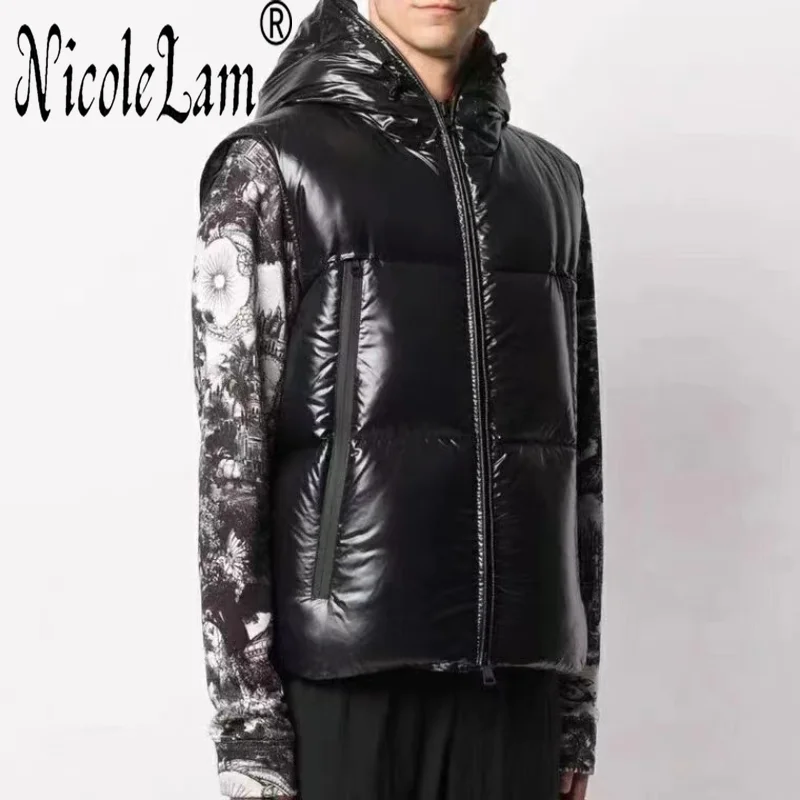 

Autumn & Winter Black And Red White Duck Down Women's Vest New Style