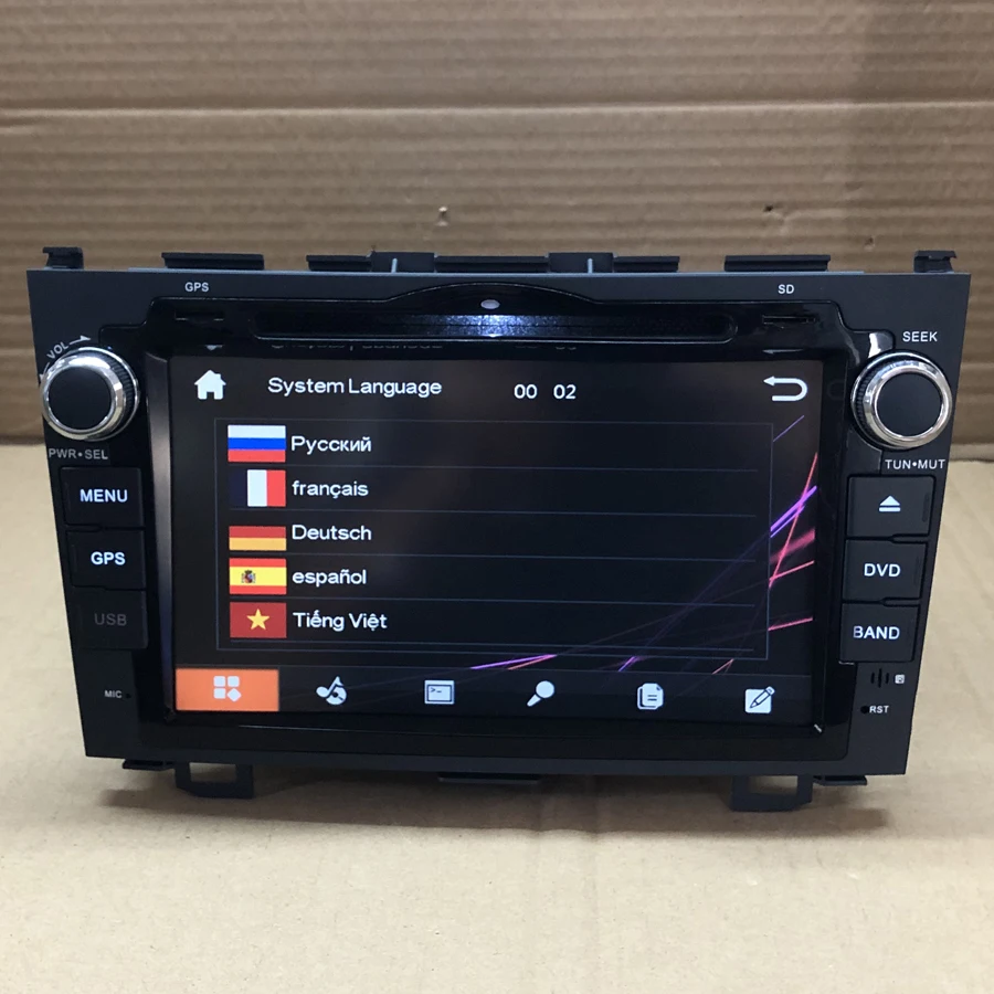 BYNCG 2DIN 8INCH Car DVD Multimedia Player GPS Navigation For Honda CR V 2006 2011 Radio Stereo Head Unit SD USB BT|Автомагнитолы| |
