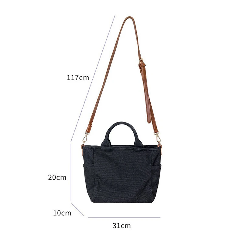 

2021New Women's Bags Cotton Canvas Female Handbags Preppy Style Small Ladies Bag Korean Youth Crossbody Shoulder Bag Whole Sale