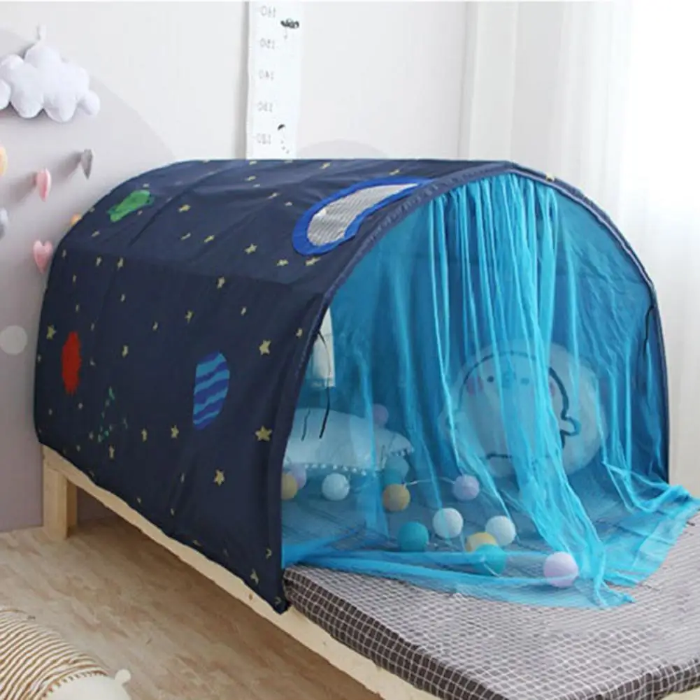 

Детская палатка, игровой домик, складная комната, портативная игровая палатка, украшение кровати, туннель для ползания, игрушка, бассейн для...