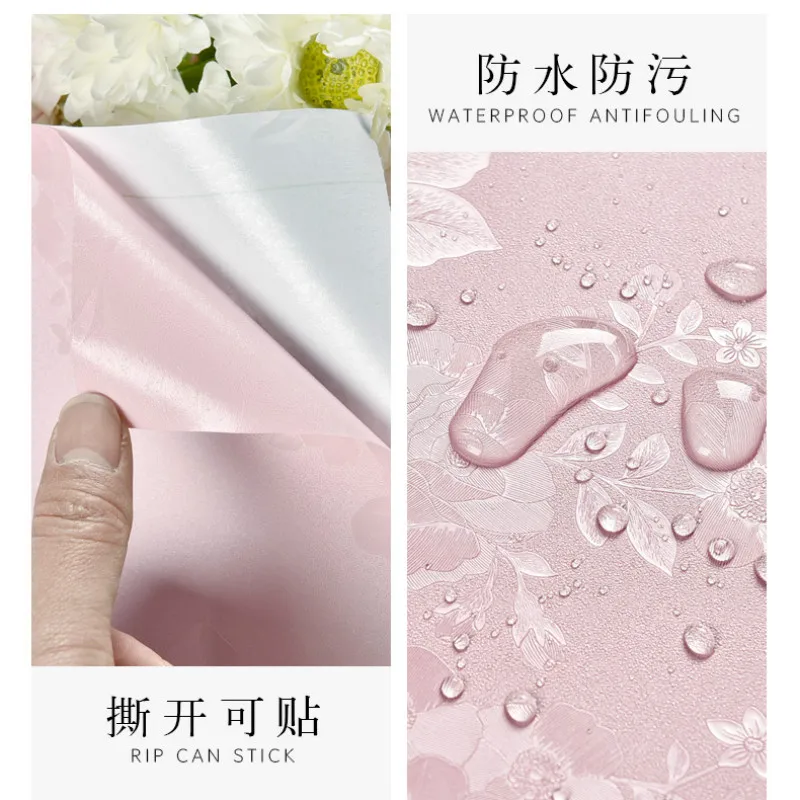 

60 x 500 Cherry Blossom Pink Waterproof Self Adhesive Wallpaper For Living Room Kids Bedroom Decor Vinyl Contact Paper Furniture