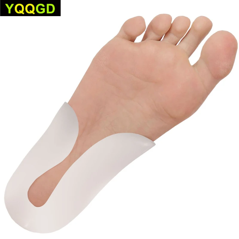

1Pair Foot Care Silicone Gel U-Shaped Spur Cup Heel-Plantar Fasciitis Cushion Remission Correction U-Shaped Heel Pad