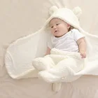 Мягкий Бархатный спальный мешок для новорожденных на осень и зиму, полотенце, постельное белье, артикул 01