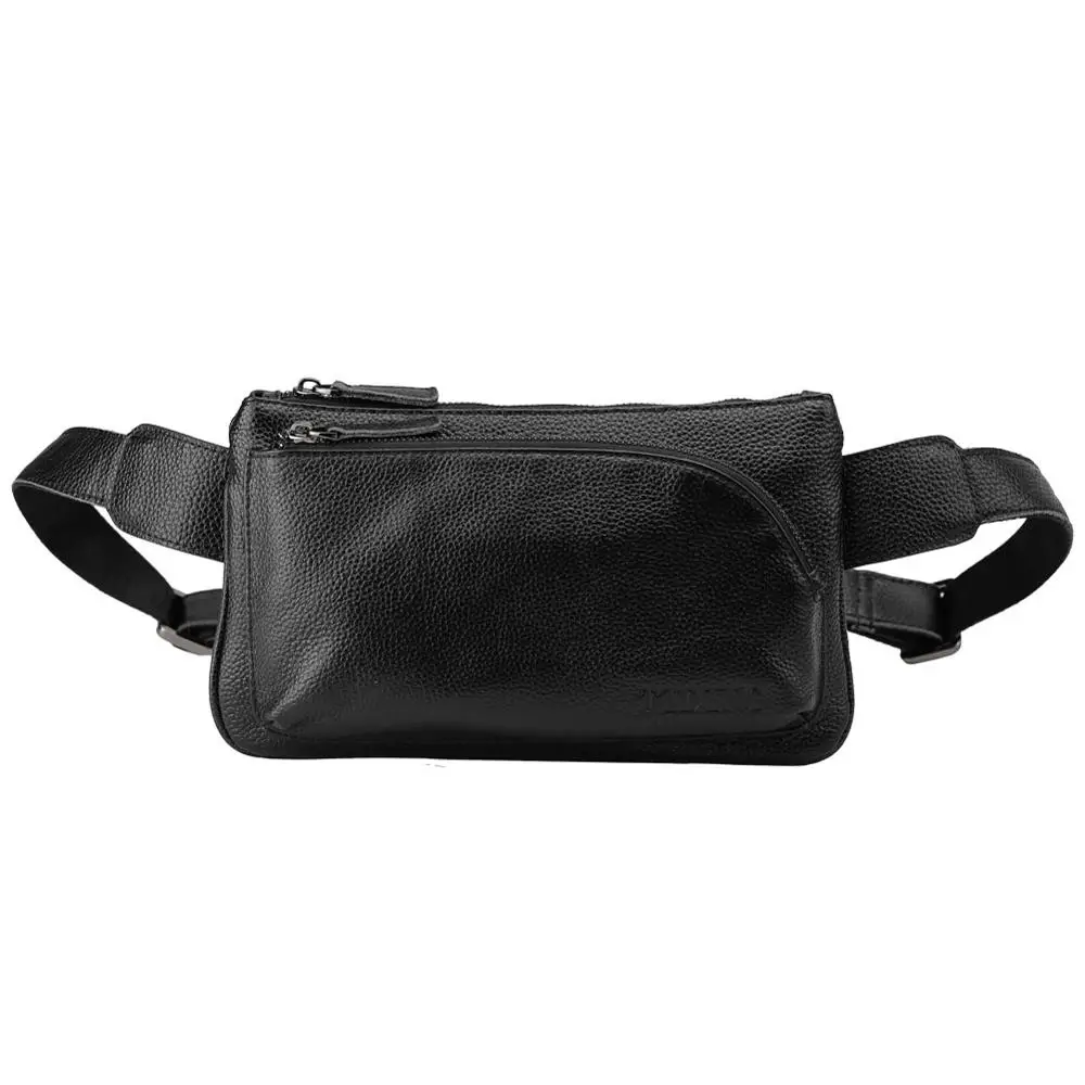 Сумка поясная мужская из натуральной кожи маленький нагрудный рюкзак 4662 | Багаж и