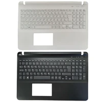 uk laptop keyboard for sony vaio fit15 svf15 svf152 svf153 svf15e without touchpad with palmrest upper cover