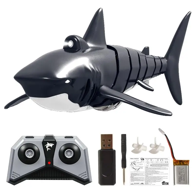 RC Simulation Shark Toys JY028 2.4G Waterproof Electric Remote Control Boat Swimming Pool Bathroom Children Gift | Игрушки и хобби