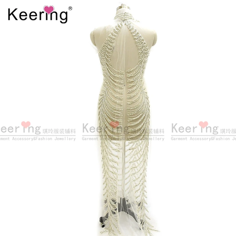 Свадебное большое платье стразы аппликация из кристаллов для длинного платья