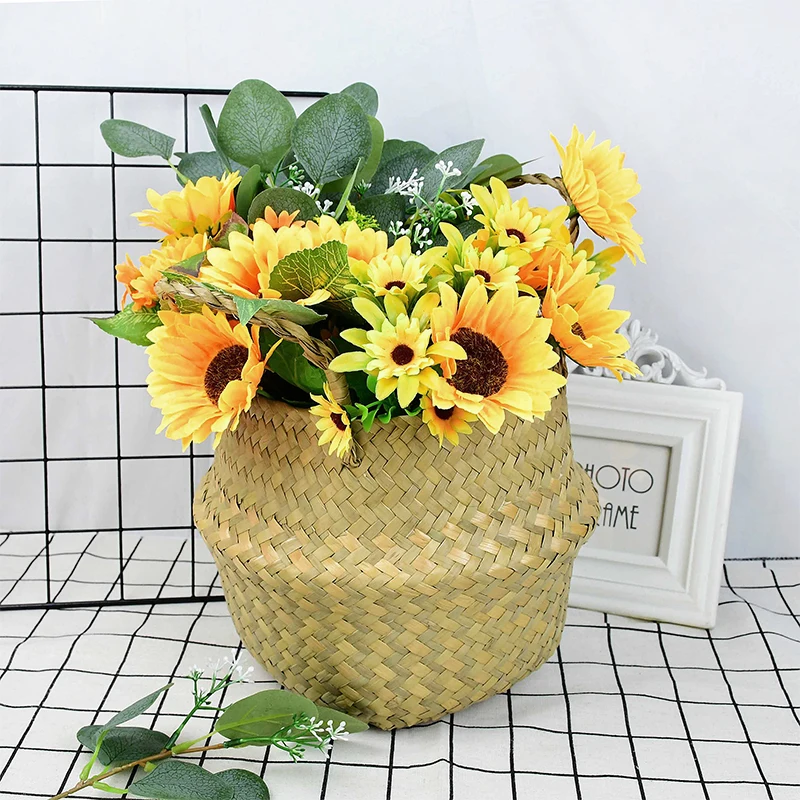 

5Pcs Artificial Eucalyptus Leaves Branches Green Leaf Flowers for Wedding Decoration DIY Bride Bouquet Fake Floral Bouquet Plant