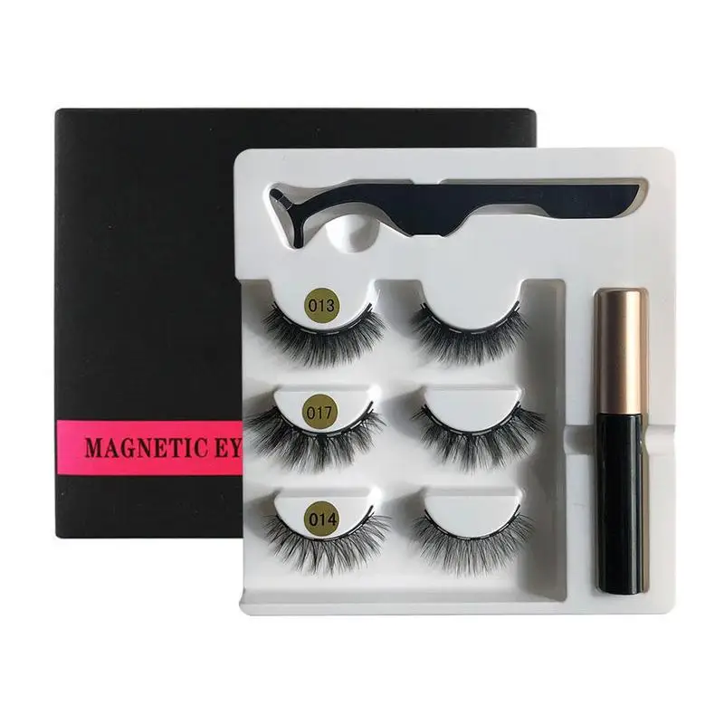 3 пары магнитных ресниц для макияжа водостойкая стойкая Магнитная подводка глаз