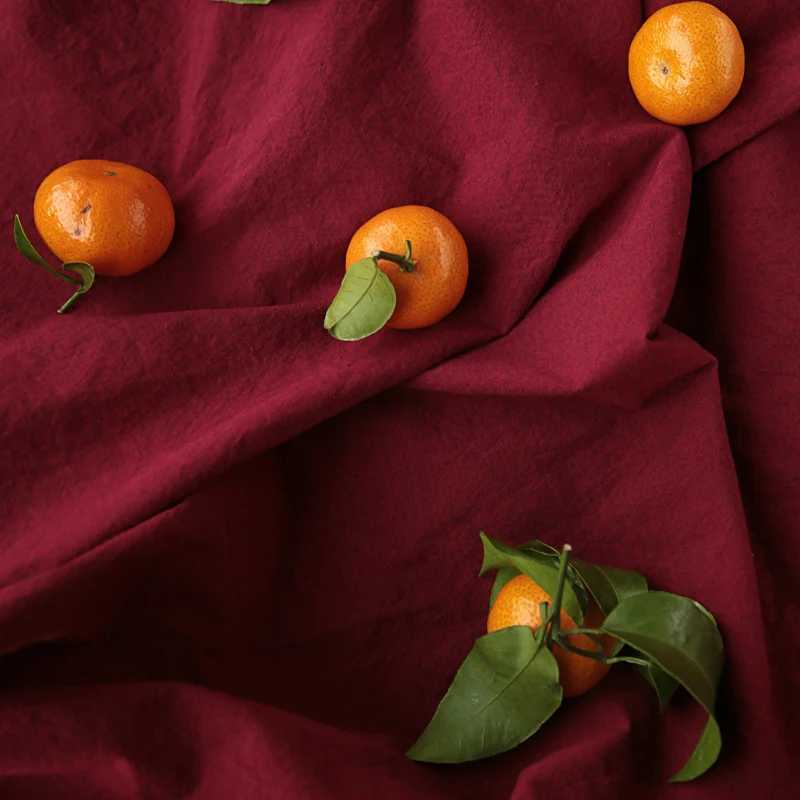 

High quality cotton fabric Red and thick tissu High grade dress Robe cheongsam fabrics