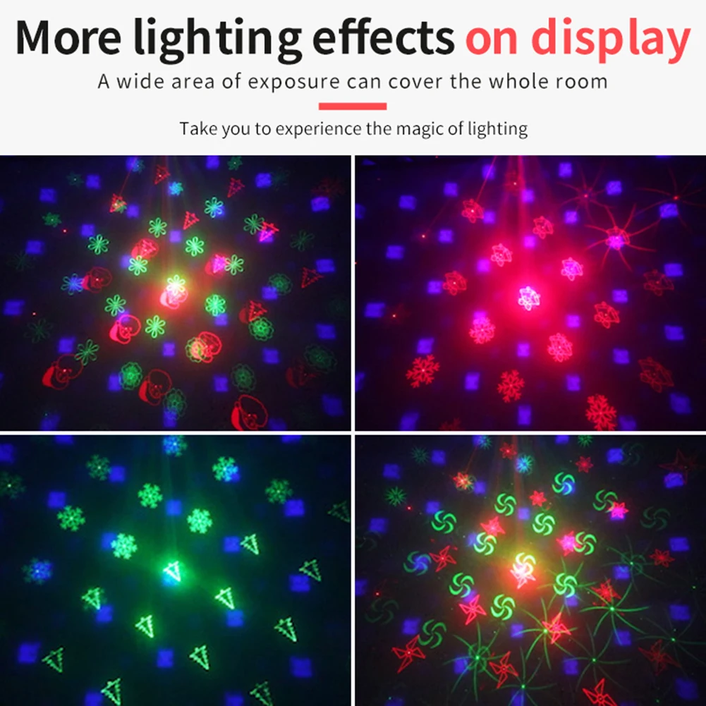 

Mini USB Charging LED Laser Light Disco DJ Stage Projector Lamp with Remote Control Festival Atmosphere Light Party Decoration