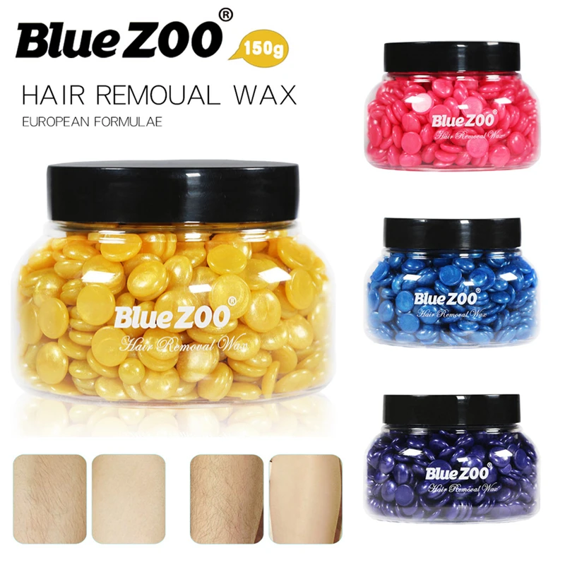Blue ZOO 150 г без ленты для депиляции горячая пленка жесткий воск гранулы удаление
