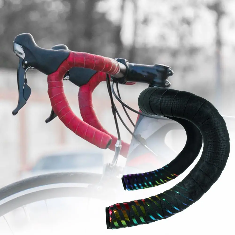 

Bicycle Handlebar Tapes Iridescent Wear-resistant EVA Road Bicycle Bike Handlebar Tape for Outdoor cinta manillar carretera