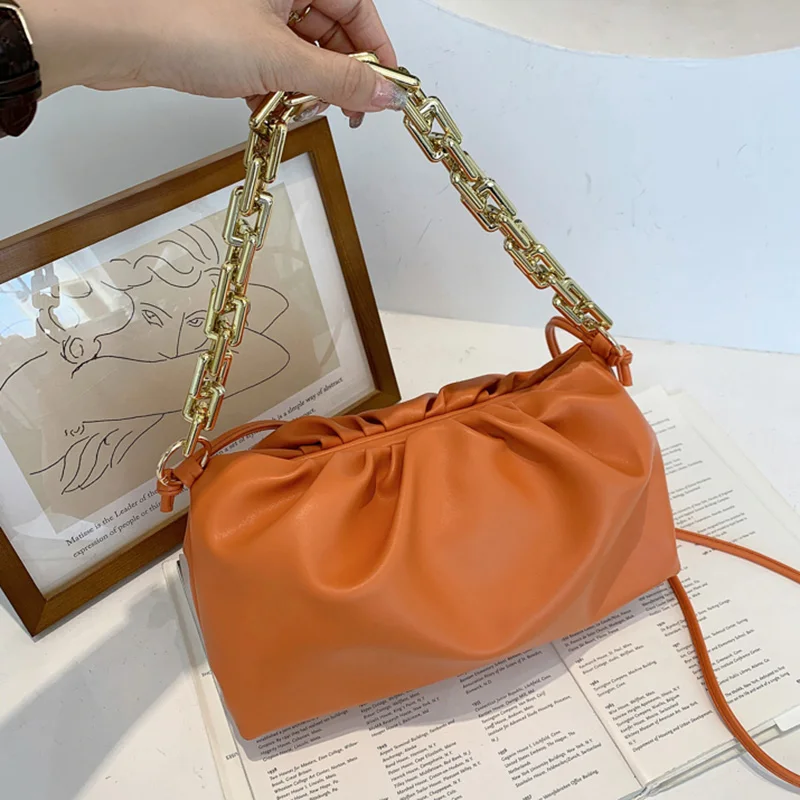 

Женская сумка-тоут из ПУ кожи, с металлической цепочкой