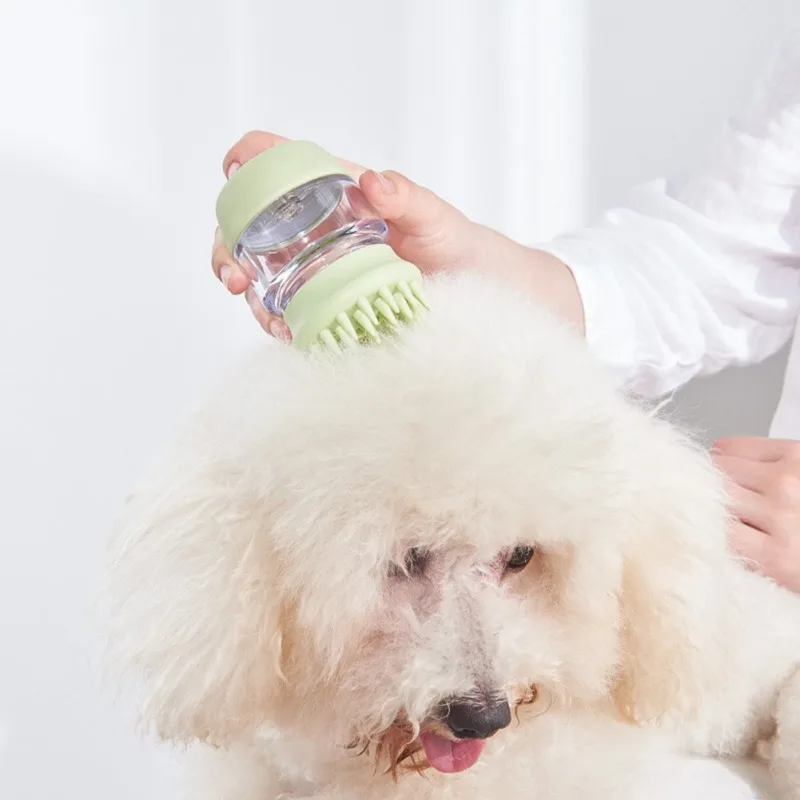 

Pet Bathroom Body Shower Brushes Bath Household Massage Bath Comb Scrubber Brush Silicone Scrubber for Baby Dog Cat