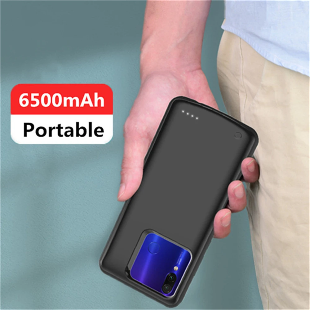 Дополнительный внешний аккумулятор NTSPACE 6500 мАч чехол для OPPO K5 зарядное