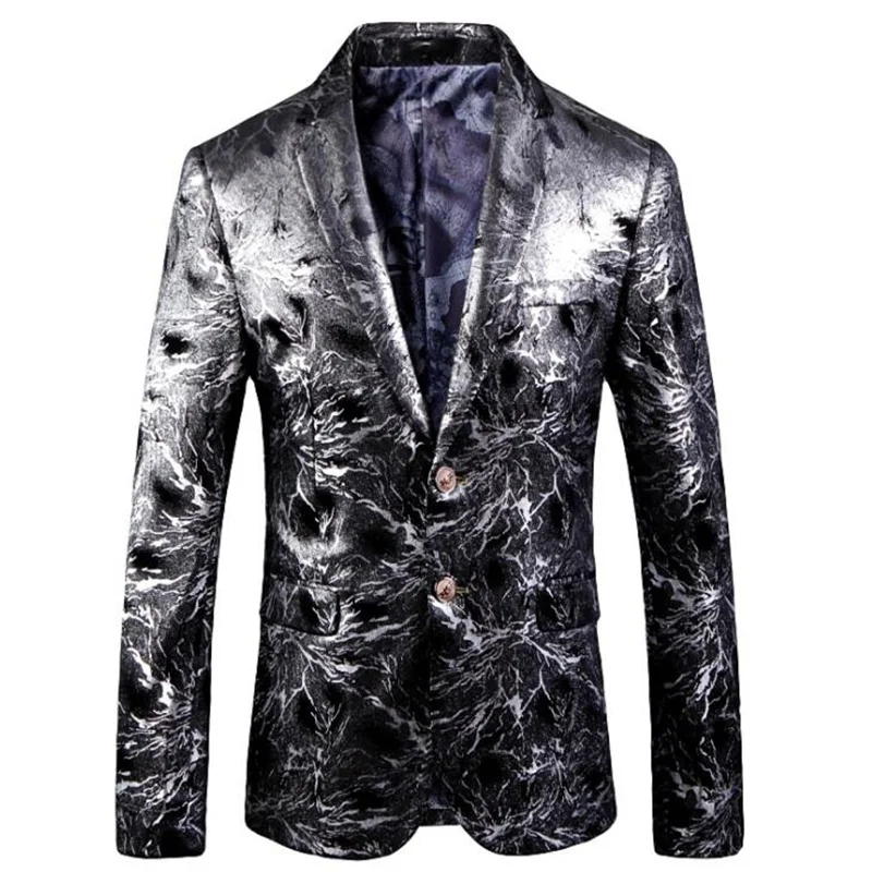 Hot silver suit mens blazers jacket vestes de costume costard homme traje conjuntos costume garcon mariage fashion clothes