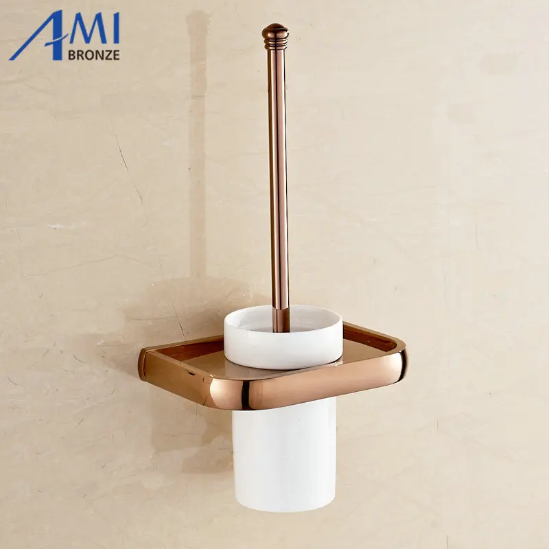 Серия FZ розовое золото полированные толстые аксессуары для ванной комнаты набор