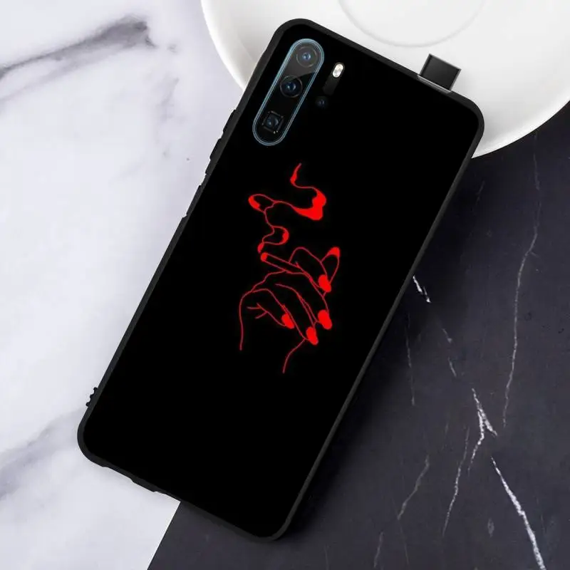 

Skull and red rose art Phone Case For Huawei honor Mate P 10 20 30 40 Pro 10i 9 10 20 8 x Lite