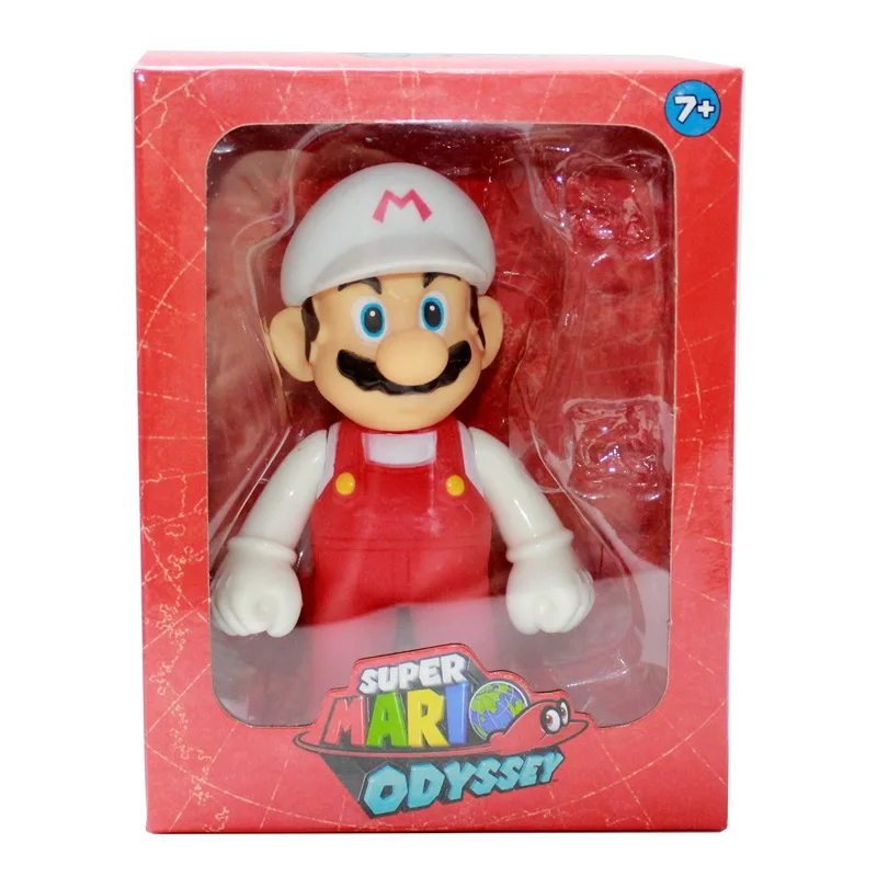 

Action Figure Model Toy Super Mario Doll Odyssey Highquality Boxed Model Decoration Head Arms Can Swing Toys for Children