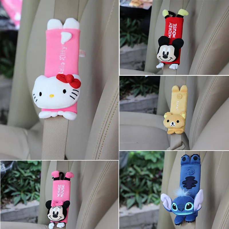 Милый мультяшный автомобильный чехол для ремня безопасности детский ремень