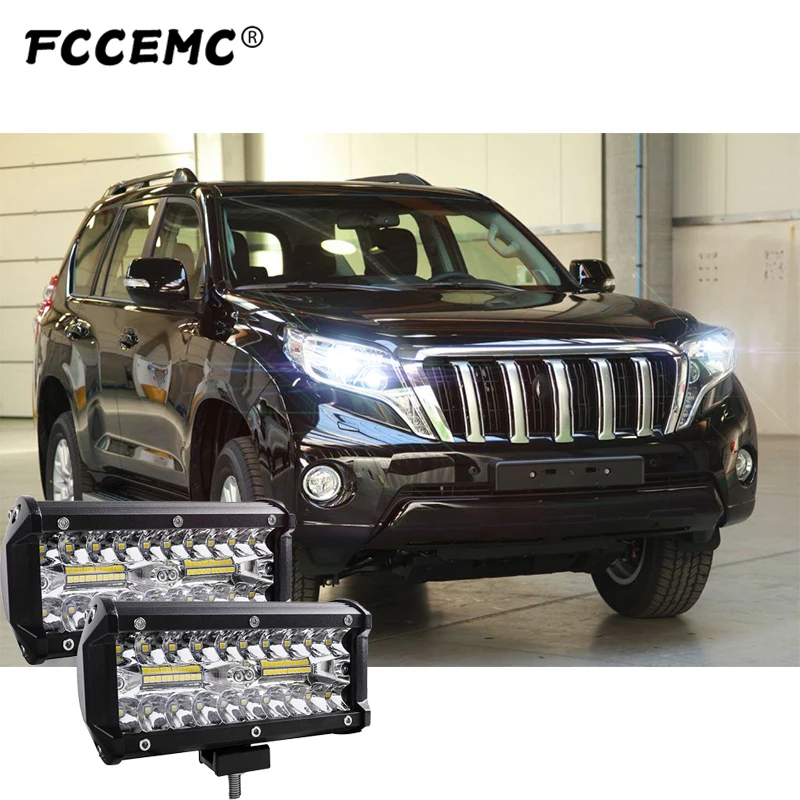 

Additional LED Bar Offroad Spotlight Fog Pod 12V 24V Work Lighting Car License Plate Number White LED For Land Rover Ford Jeep