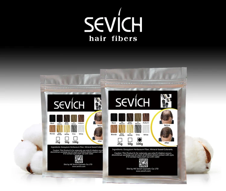 Sevich 100 г набор для наращивания волос+ Подарочная бутылка продукты для выпадения волос fibras спрей загуститель волос Кератиновое лечение волос