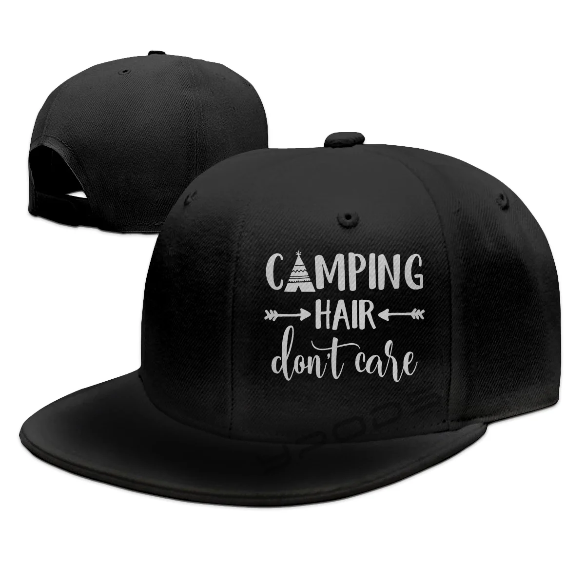 

Camping Hair Don't Care Band Logo Hip Hop Street Dance Snapback Hat for Men Women Adult Outdoor Casual Sun Baseball Cap