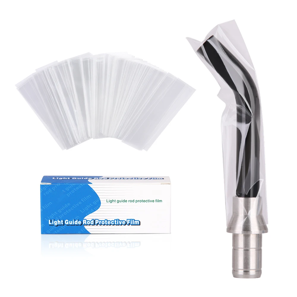 

200 Pcs/Box Light Stick Sleeve Plastic LED Curing Light Guide Sleeve Disposable Protective Film