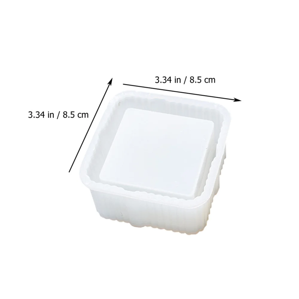 

1 Set Crystal Epoxy DIY Bow Silicone Mold Square-shape Storage Gift Box Mold