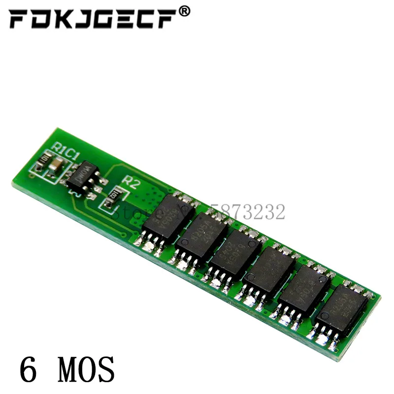 Защитная плата аккумулятора 1S 7.5A 10A 15A 3 7 V Li-Ion 3MOS 4MOS 6MOS BMS PCM для литиевой батареи 18650