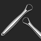 Скребок для языка Y1UF из нержавеющей стали, металлическая щетка для ухода за полостью рта, очиститель для свежего дыхания, многоразовый инструмент для чистки рта