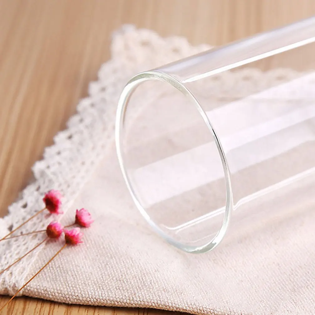 Цилиндрическая кофейная чашка сок термостойкая стеклянная прозрачная