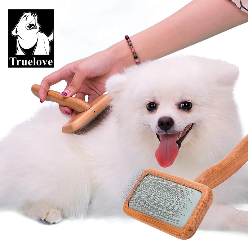 Truelove Pet с квадратным носком гребень изогнутой формы Нержавеющая сталь собака &amp