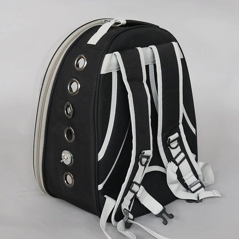 

Outdoor Bird backpack With feeder Parrot Carriers Cage Parrot Bag With Wood Perch Pet Breathable Space Capsule Backpack