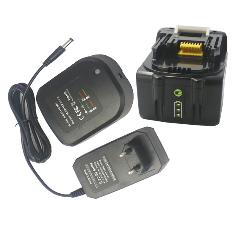 Мини-зарядное устройство литий-ионного аккумулятора для makita, 14,4 В, 18 в, 3000 мА · ч