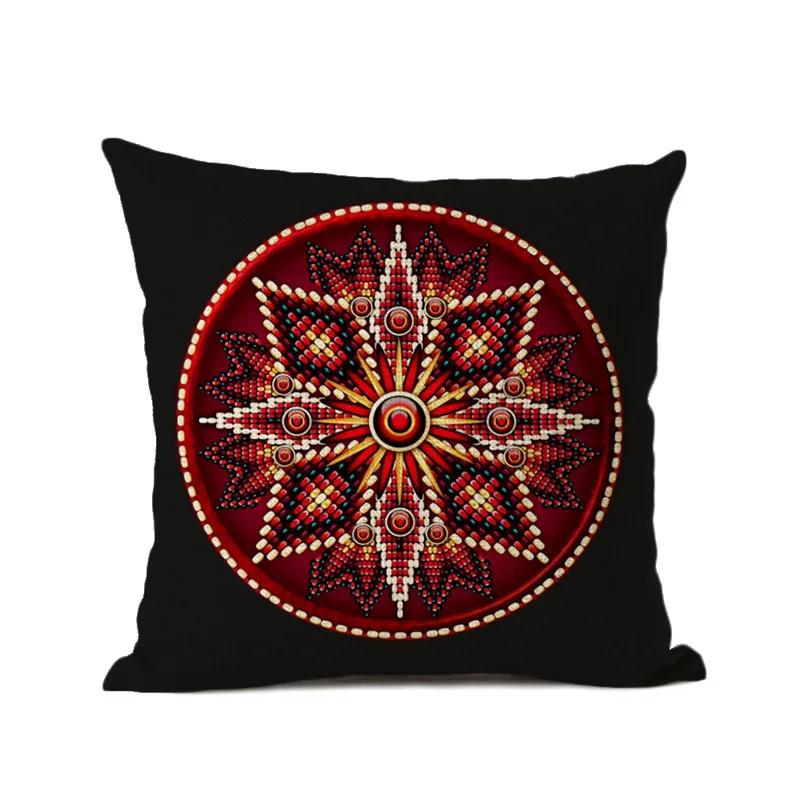 Boho Indain Подушка обертывание на подушки перо декор в виде Ловца снов диван