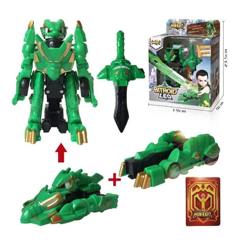 Monkart деформации автомобиля фигурки мульти-автомобиль сращивания захвата вафли 360