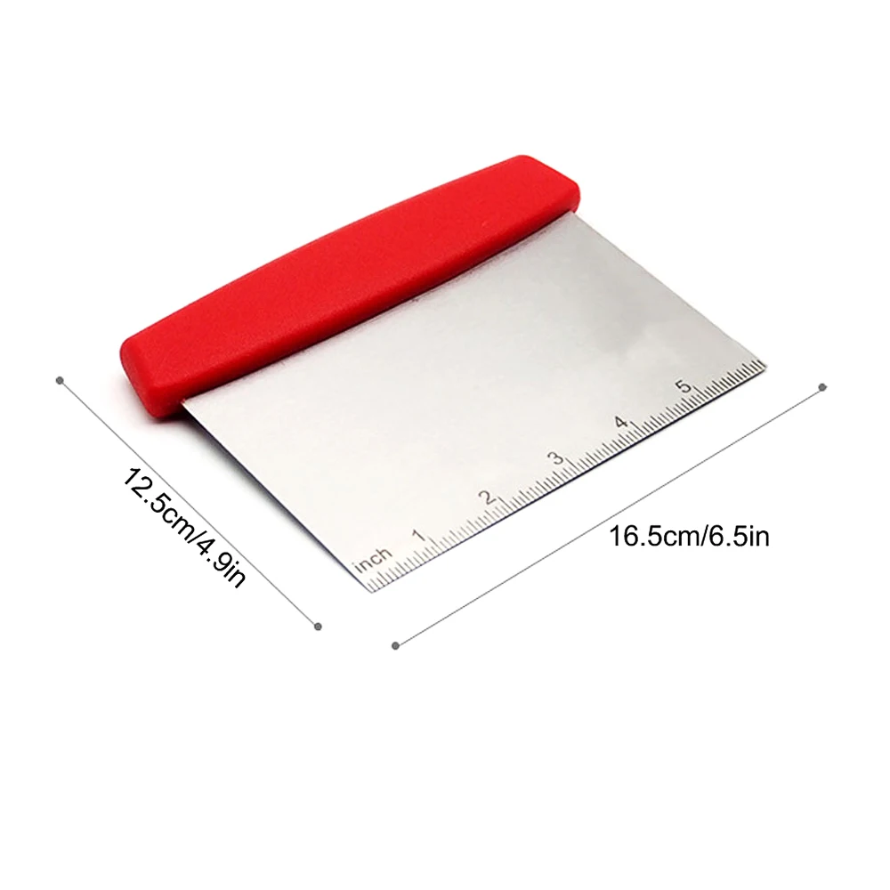 

1Pcs Stainless Steel Metal Griddle Scraper Chopper - Great As Dough Cutter for Bread and Pizza Dough