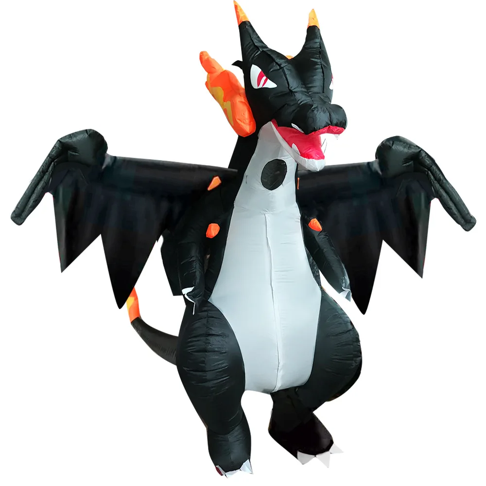 

Adults Inflatable Dinosaur Costume Fire Dragon Suit Purim Cosplay Party Outfit Christmas Halloween Fancy Dress Charizard Clothes