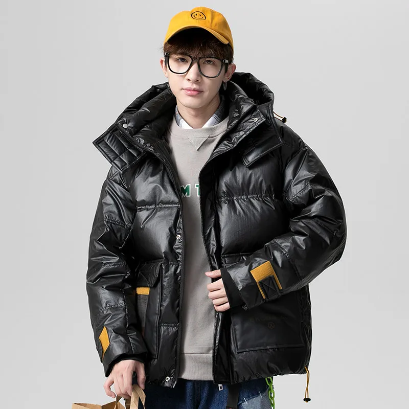 

Urban Men's Clothing 2021 Winter New Youth Thickened Warm Fashion down Men's Daily Casual down Jacket Trend mens clothing