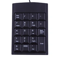 mini usb keyboard usb wired numeric keyboard keypad adapter 19 keys for laptop pc windows 2000 xp vista 7 or millennium edition