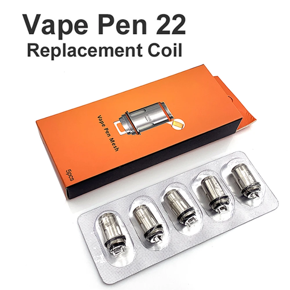 

10pcs Vape Pen 22 Coil 0.15ohm Regular Mesh 0.3ohm Replacement Atomizer Coils for Vape Pen 22 Mod Vaporizer ECIG Kit